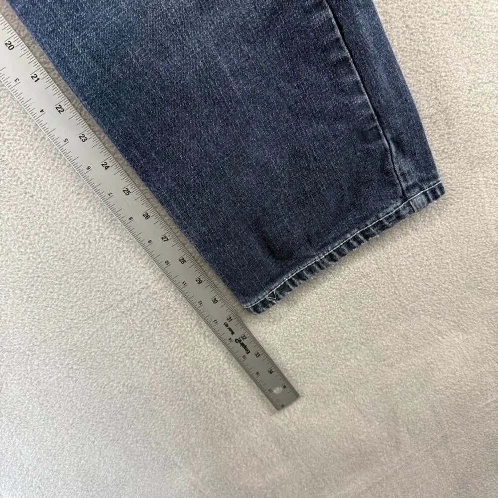 Ariat Jeans Men's 30x32 Blue Relaxed Bootcut M4 Denim Whisker Faded Workwear - Picture 5 of 11